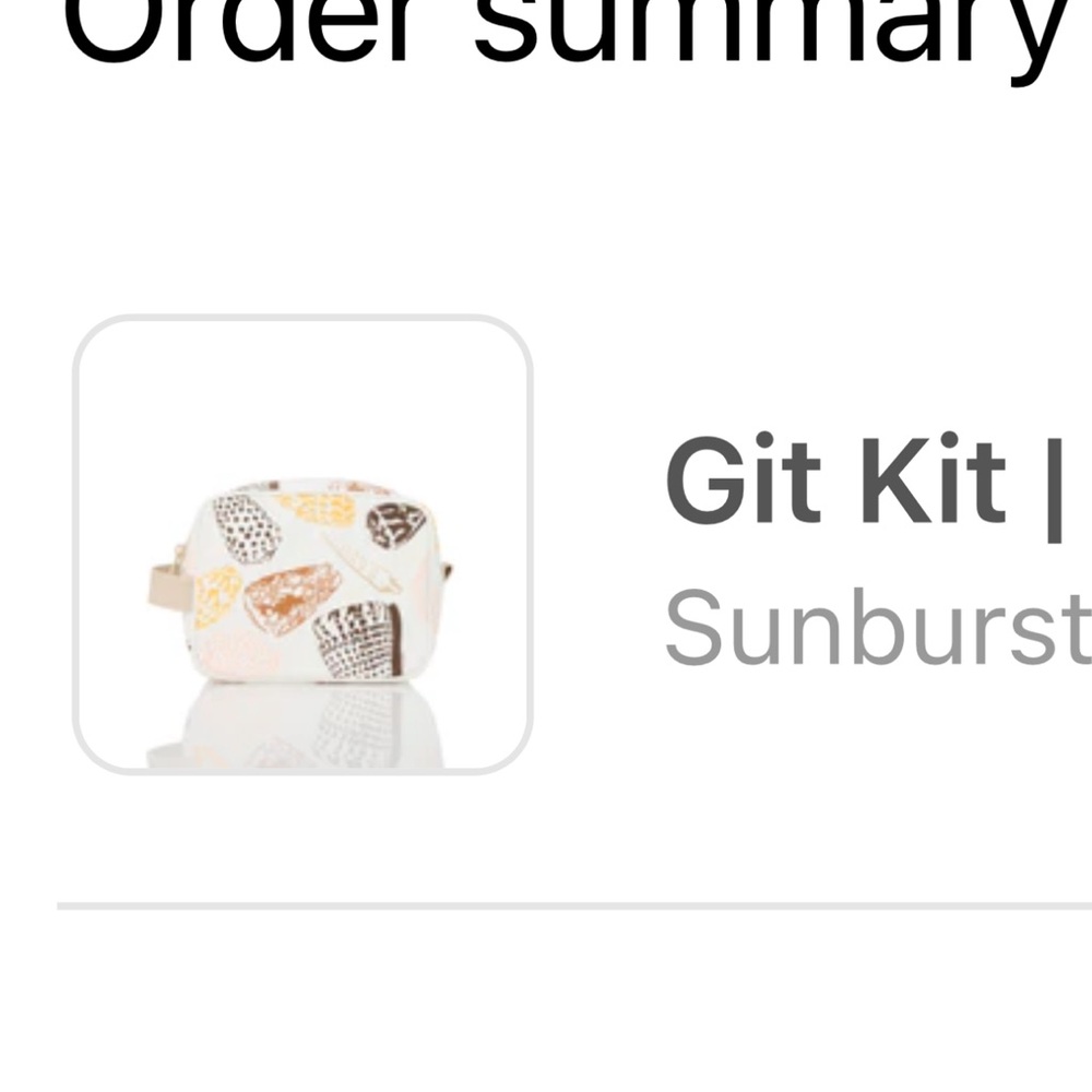 ALOHA Collection Git Kit Sunburst Cosmetic Bag